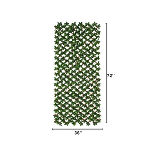 36” x 72" UV Resistant Artificial Gardenia Expandable Privacy Fence Screen (Indoor/Outdoor)