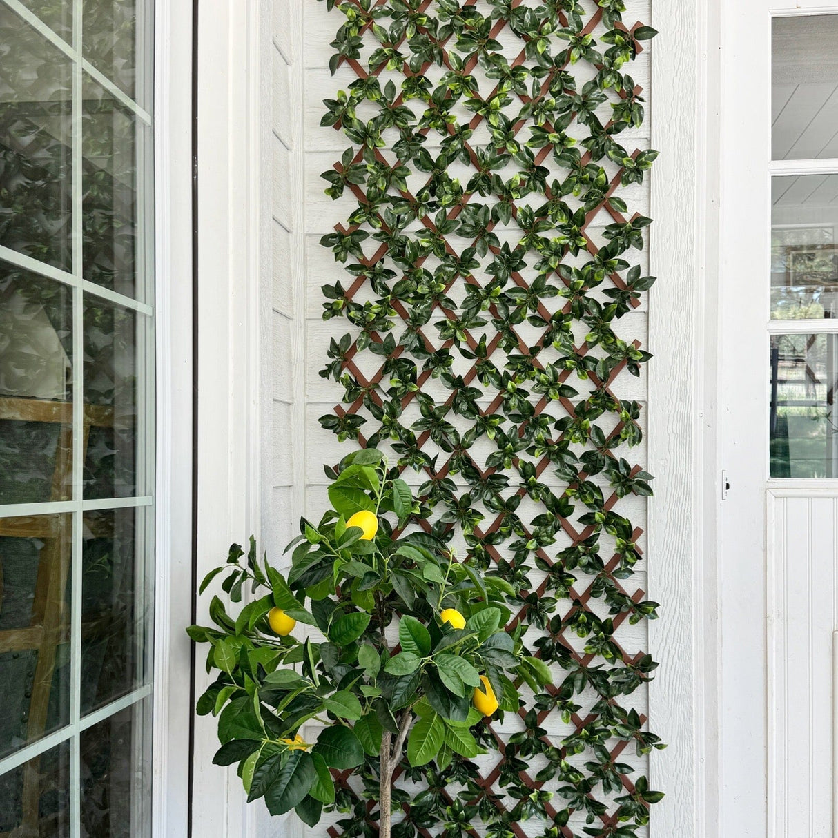 36” x 72" UV Resistant Artificial Gardenia Expandable Privacy Fence Screen (Indoor/Outdoor)