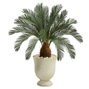 38” Cycas Artificial Tree in Decorative Urn