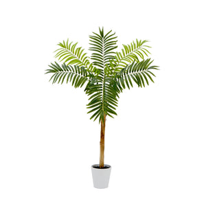 4’ Artificial Areca Palm Tree with Decorative Planter
