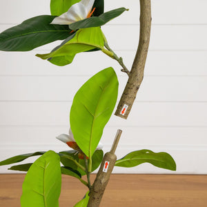 4’ Artificial Minimalist Magnolia Tree in Decorative Planter
