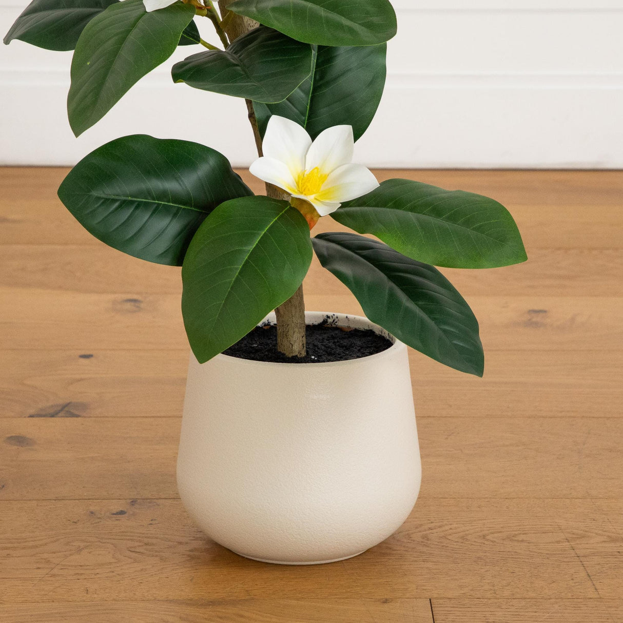 4’ Artificial Minimalist Magnolia Tree in Decorative Planter