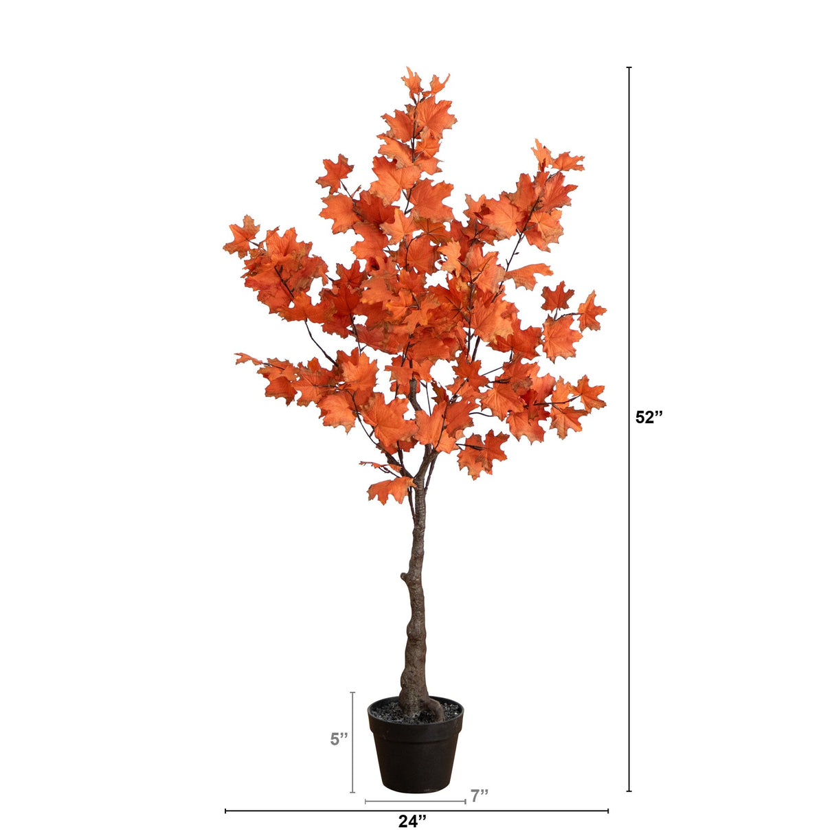 4' Autumn Rustic Maple Artificial Fall Tree