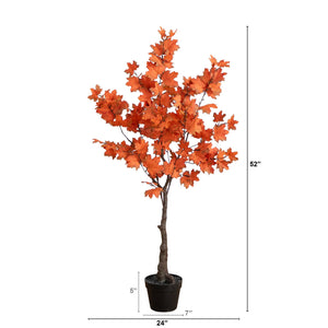 4' Autumn Rustic Maple Artificial Fall Tree