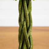 4’ Boxwood Double Ball Artificial Topiary Tree with Woven Trunk UV Resistant (Indoor/Outdoor)