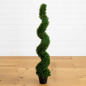 4' Cedar Spiral Silk Tree (In-door/Out-door)