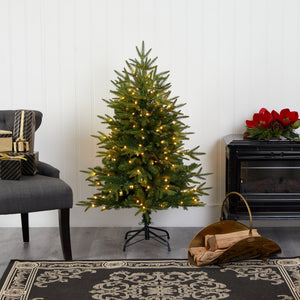 4’ Colorado Mountain Fir “Natural Look” Artificial Christmas Tree with 150 Clear LED Lights