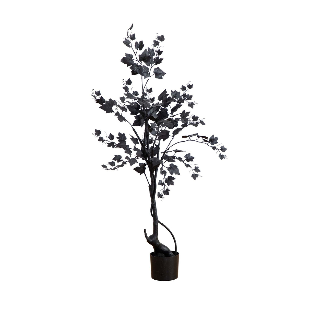 4’ Artificial Halloween Black Maple Tree