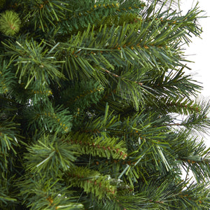 4’ Wyoming Mixed Pine Artificial Christmas Tree with 150 Clear Lights and 270 Bendable Branches in Tower Planter