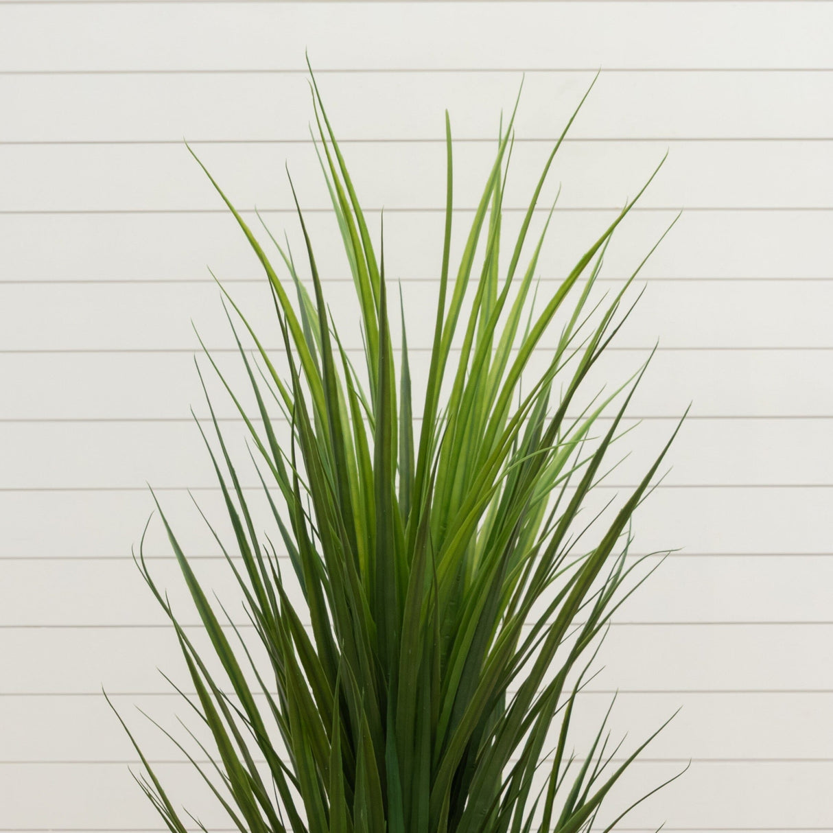 4.5’ UV Resistant Artificial Grass Plant in White Tower Planter (Indoor/Outdoor)