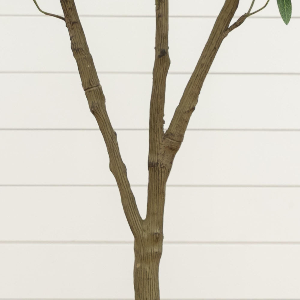 5’ Artificial Olive Tree in White Decorative Planter
