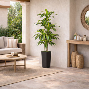 5' Artificial Real Touch Dracaena in Decorative Planter