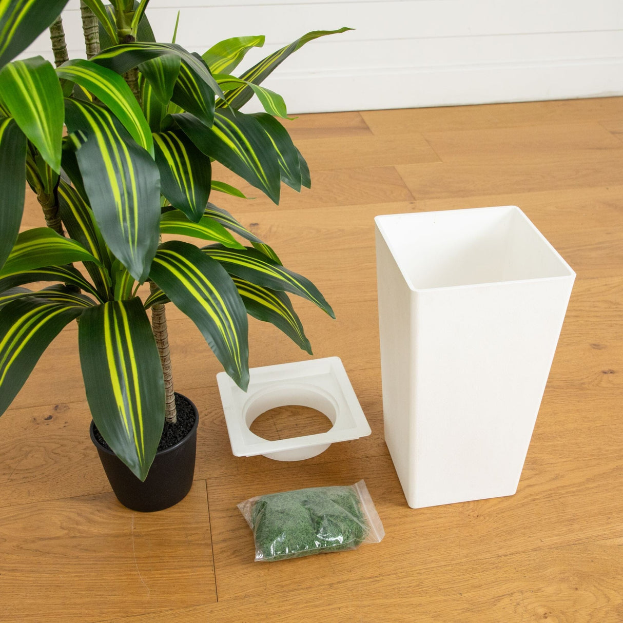 5' Artificial Real Touch Dracaena in Decorative Planter