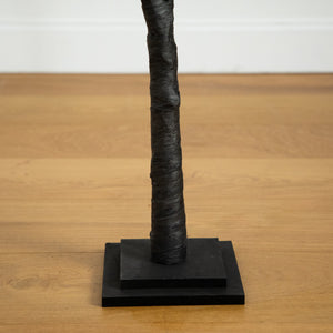 5’ Pre-Lit Halloween Deluxe Black Twig Artificial Tree with 102 Orange & Purple LED Lights