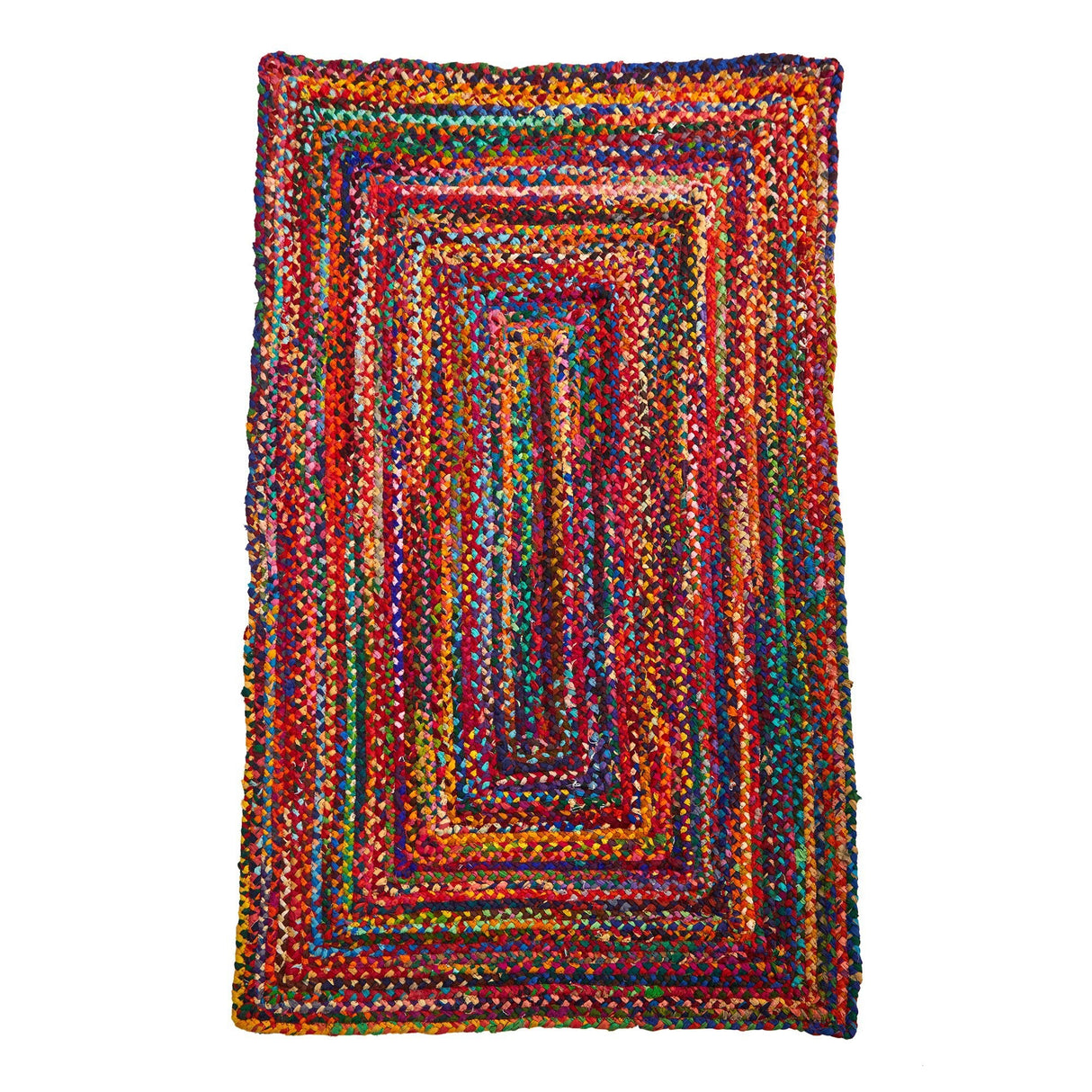 5’ x 3’ Handmade Braided Cape Cod Coastal Jute Rug