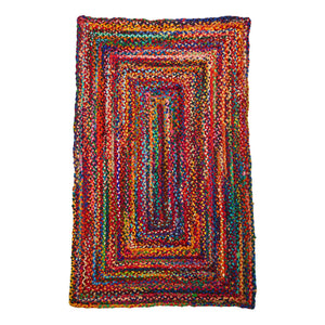 5’ x 3’ Handmade Braided Cape Cod Coastal Jute Rug