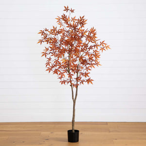 6' Autumn Japanese Maple Artificial Fall Tree