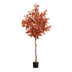 6’ Autumn Oak Artificial Fall Tree
