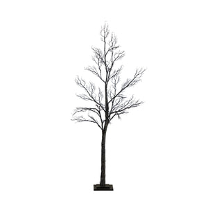 6’ Pre-Lit Halloween Minimalist Twig Artificial Fall Tree with 320 Orange & Purple LED Lights