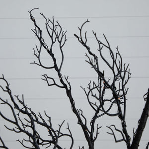 6’ Pre-Lit Halloween Minimalist Twig Artificial Fall Tree with 320 Orange & Purple LED Lights