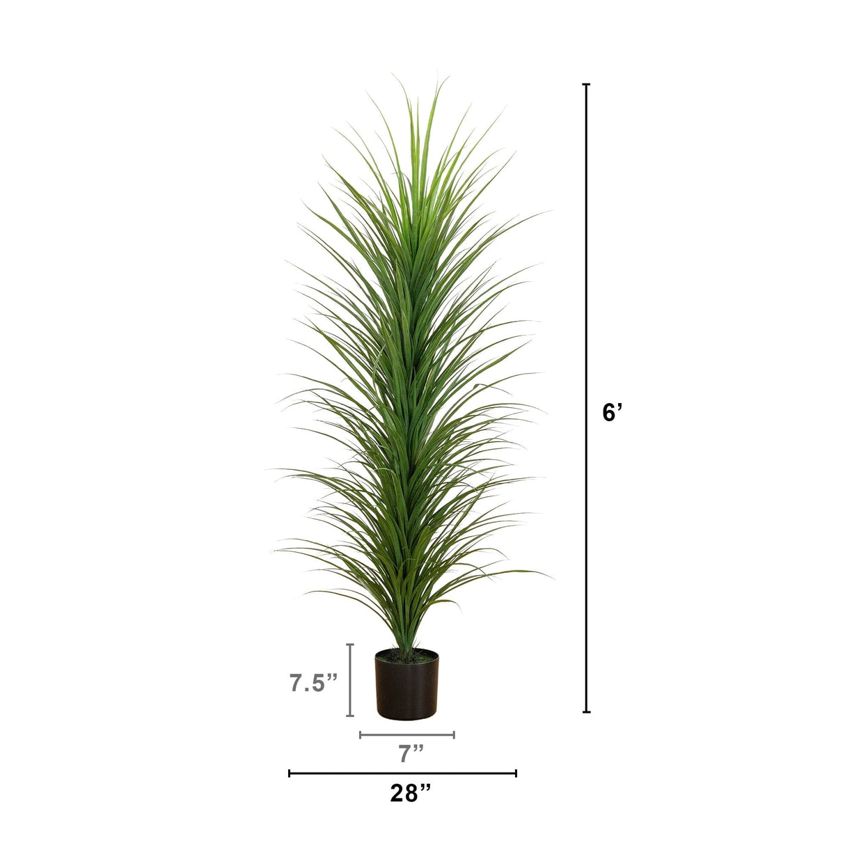 6’ UV Resistant Artificial Grass Plant (Indoor/Outdoor)