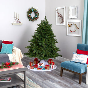 6’ Wyoming Mixed Pine Artificial Christmas Tree with 450 Clear Lights and 1090 Bendable Branches
