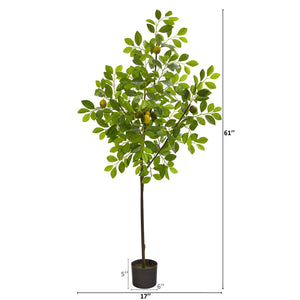 61” Lemon Artificial Tree