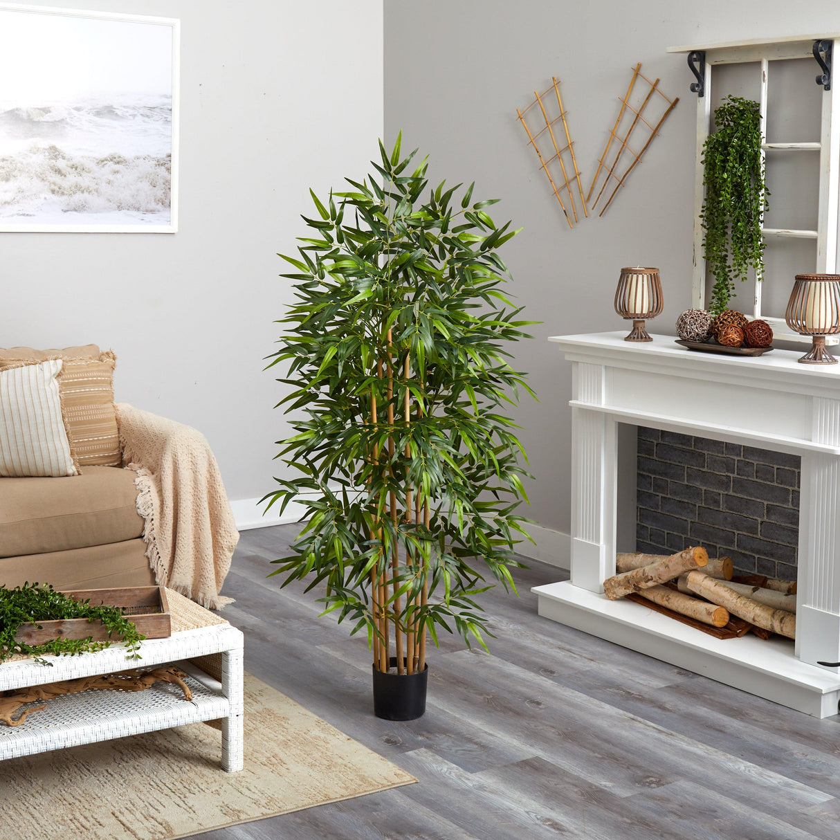 64" Bamboo Silk Tree