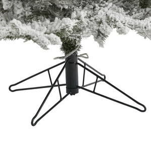 6.5' Flocked Grand Northern Rocky Fir Artificial Christmas Tree