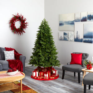 6.5’ Washington Fir Artificial Christmas Tree with 400 Clear Lights and 1110 Bendable Branches