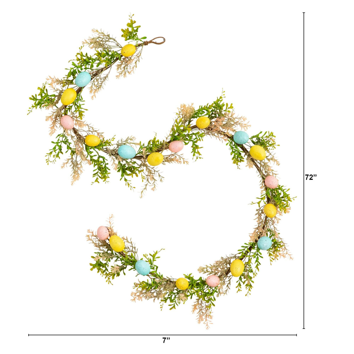 6' Artificial Easter Egg Garland