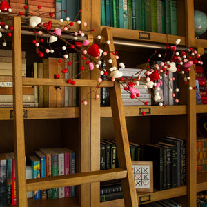 6' Artificial Valentine's Day Heart & Berry Twig Garland