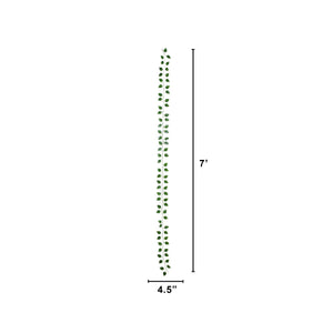 7’ Artificial Dieffenbachia Garland - Set of 24