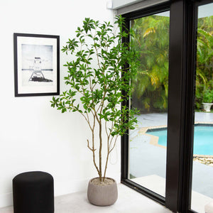 7’ Artificial Minimalist Japanese Pieris Tree