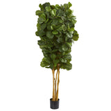 7’ Fiddle Leaf Fig Artificial Tree Beige Trunk