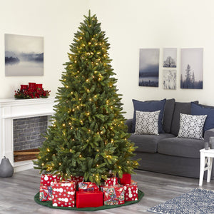 7' Sun Valley Fir Artificial Christmas Tree with 450 LED Lights