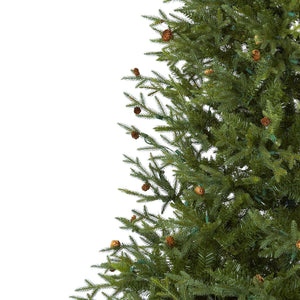 7.5’ Classic Pine & Pine Cone Christmas Tree