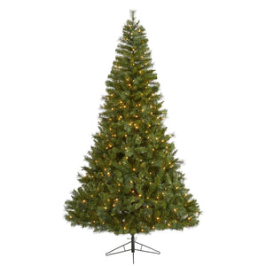 7.5' Mount Hood Spruce Artificial Christmas Tree with 450 Warm White Lights and 1285 Bendable Branches