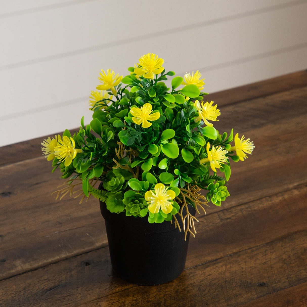 8" Artificial Flowering Arrangement -Set of 3
