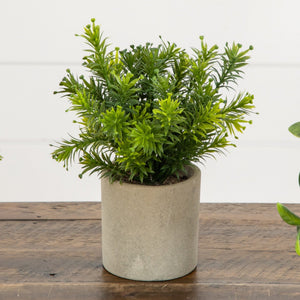 8” Artificial Mini Greenery Potted Plant - Set of 3