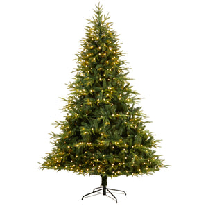 8’ Colorado Mountain Fir “Natural Look” Tree with 700 Multi LED Lights and 3560 Bendable Branches