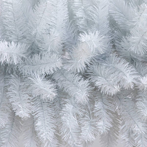 8' Artificial Holiday White Christmas Pine Archway