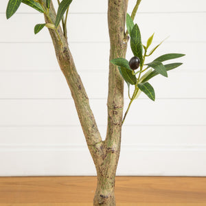 7' Artificial Airy Olive tree