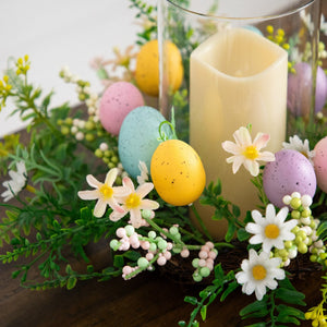 8" Artificial Easter Candle Holder Arrangement