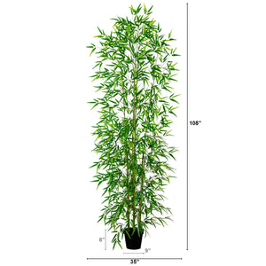 9’ Artificial Green Bamboo Tree