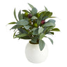 9” Olive Artificial Plant in Decorative Planter