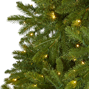 9’ Sierra Spruce “Natural Look” Artificial Christmas Tree with 1000 Clear LED Lights and 4443 Tips