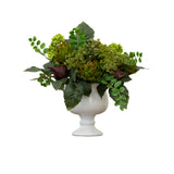Artichoke and Hydrangea Silk Flower Arrangement