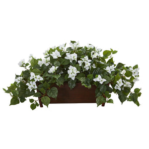 Bougainvillea Artificial Plant in Decorative Planter