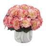 Carnation Artificial Arrangement in Marble Finished Vase